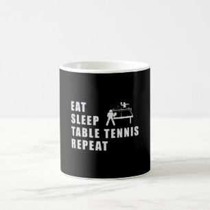 Tischtennis Paddle Ping Pong Wiederholung lustiges Kaffeetasse