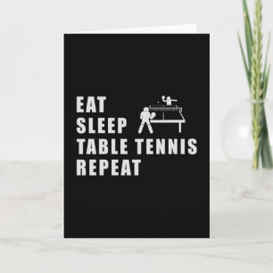 Tischtennis Paddle Ping Pong Wiederholung lustiges Karte