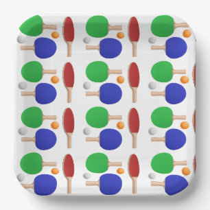 Tischtennis-Papierteller, Tischtennis-Party Pappteller
