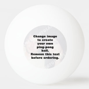 Tischtennis personalisiert Foto Tischtennisball