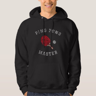 Tischtennis Ping Pong Meister Lustiger Zitat Grafi Hoodie