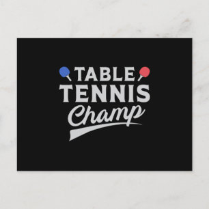 Tischtennis Ping Pong Paddle Funny Gift Postkarte