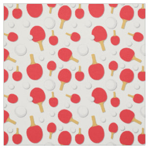 Tischtennis Ping Pong Paddles Weißes rotes Muster Stoff