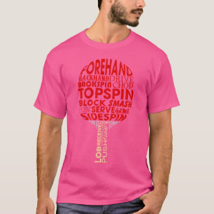 Tischtennis Ping Pong Racket Player Funny T-Shirt