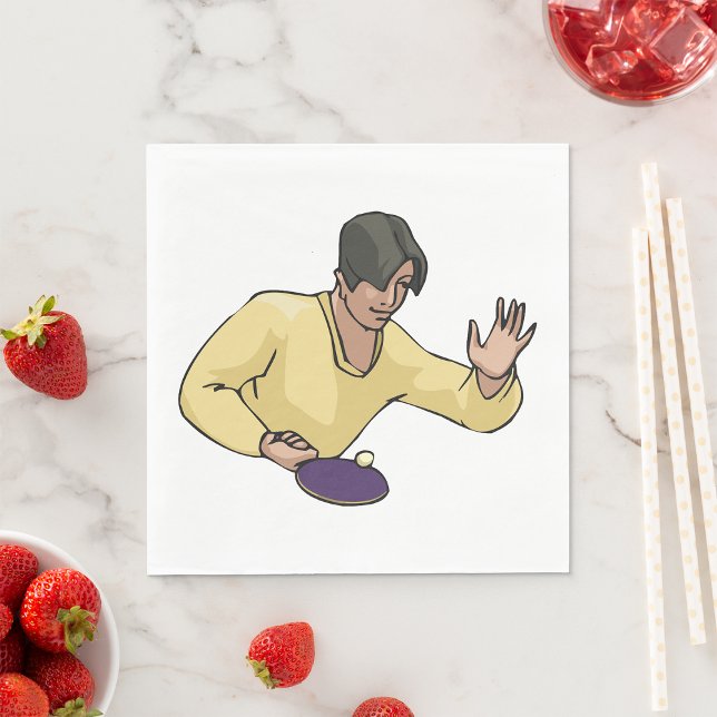 Tischtennis-Player-Papier Napkins Serviette (Von Creator hochgeladen)