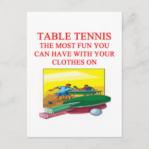 Tischtennis Postkarte