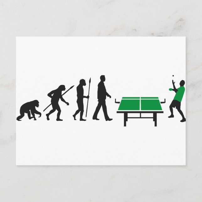 Tischtennis Postkarte (Vorderseite)