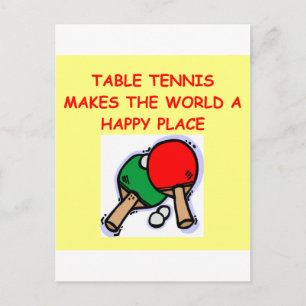 Tischtennis Postkarte