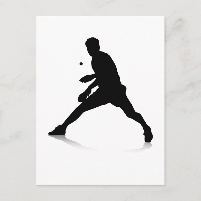 Tischtennis Postkarte (Vorderseite)