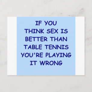 Tischtennis Postkarte