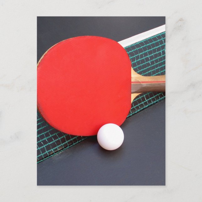 Tischtennis Postkarte (Vorderseite)