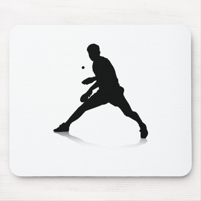 Tischtennis-Spieler Mousepad (Vorne)