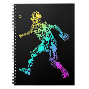 Tischtennis Sport Elements Tischtennis Spieler Notizblock