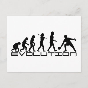 Tischtennis Sport Evolution Art Postkarte