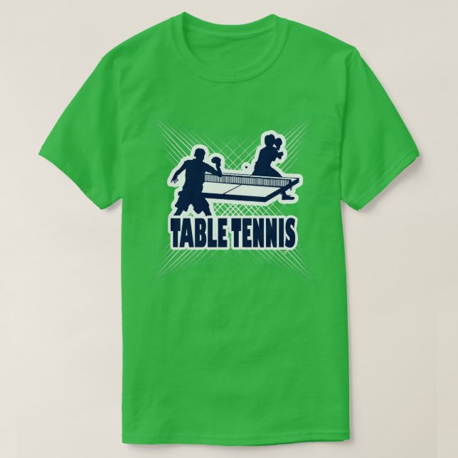 Tischtennis Sports Designer T - Shirt (Design vorne)