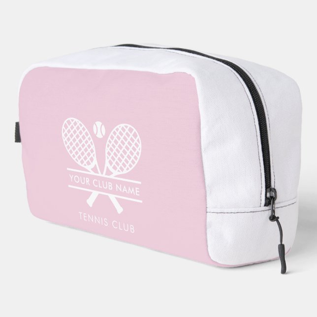 Tischtennis-Team hinzufügen Pink White Waschbeutel (Rechte Ecke)