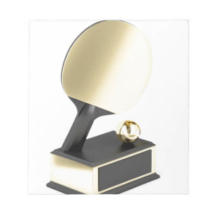 Tischtennis-Trophäe Notizblock