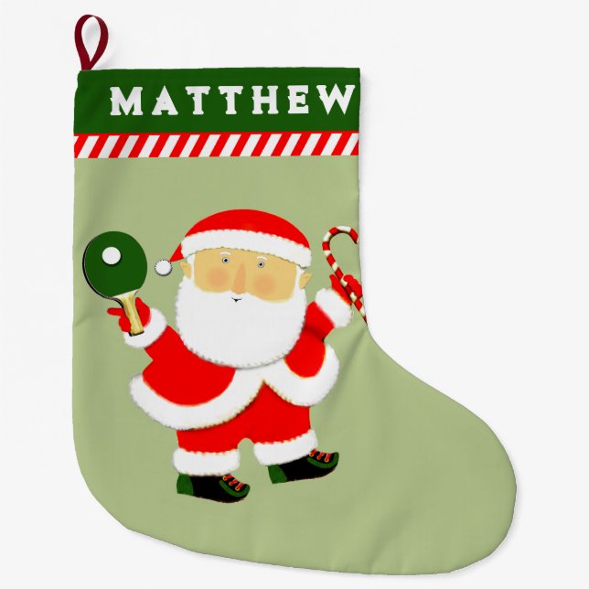 Tischtennis-Urlaubspensum Großer Weihnachtsstrumpf (Vorderseite)
