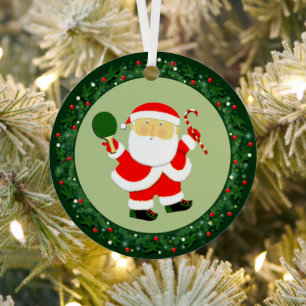 Tischtennis-Weihnachten Ornament Aus Metall