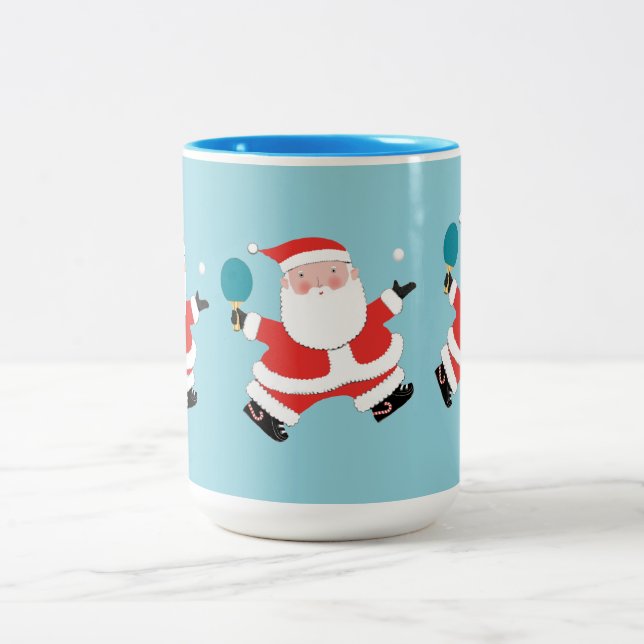 Tischtennis Weihnachtskaffee Tasse (Mittel)