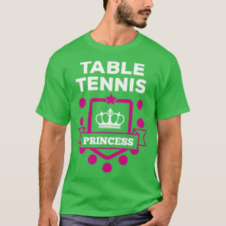 Tischtennis weiß T-Shirt