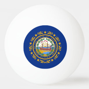 Tischtennisball mit Fahne von New Hampshire