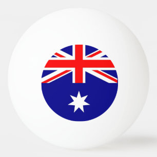 Tischtennisball mit Flagge Australiens