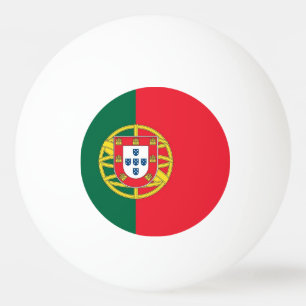 Tischtennisball mit Flagge Portugals