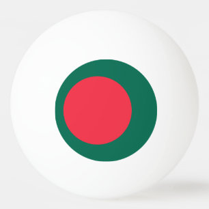 Tischtennisball mit Flagge von Bangladesch