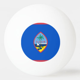 Tischtennisball mit Flagge von Guam