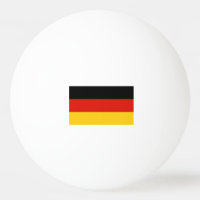 Tischtennisbälle unter deutscher Flagge für Tischt