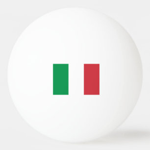 Tischtennisbälle unter italienischer Flagge für  Tischtennisball