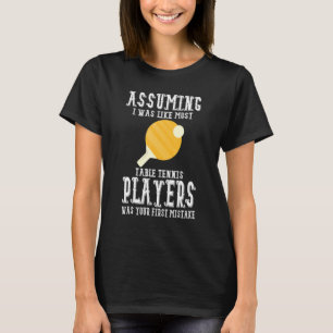 Tischtennisbekleidung - Große lustige Tennisspiele T-Shirt
