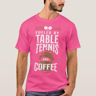 Tischtenniskaffee mit Tischtennisplatte T-Shirt