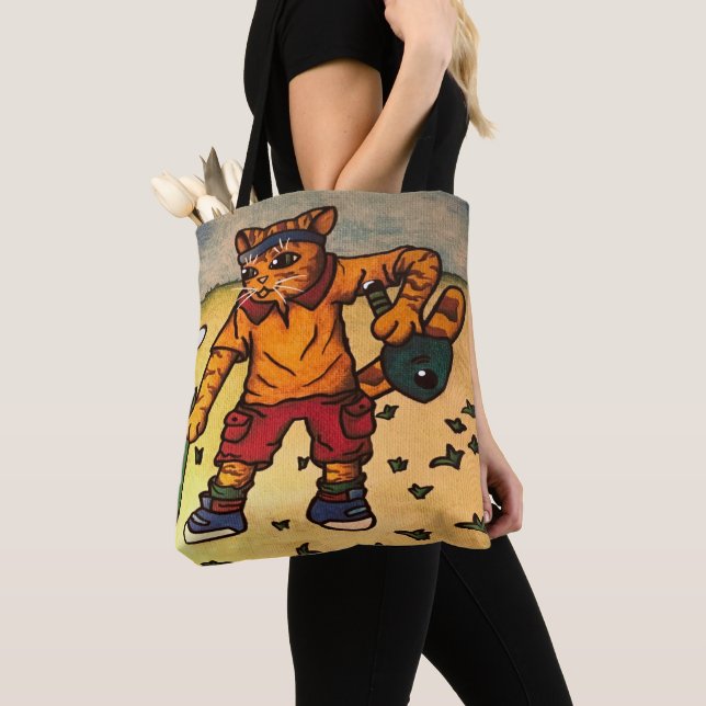 Tischtenniskatze Tasche (Von Nahem)