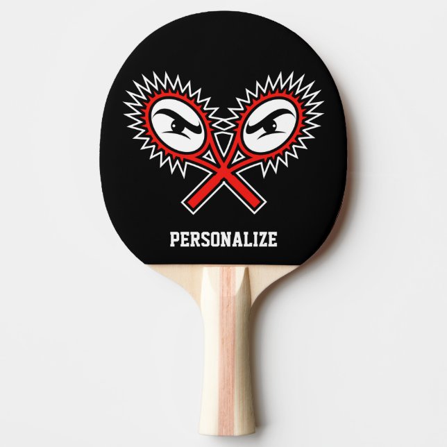 Tischtennispingpaddel mit Logo-Racke Tischtennis Schläger (Vorderseite)