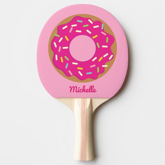 Tischtennispingpaddel mit niedlichem Rosa Tischtennis Schläger (Vorderseite)
