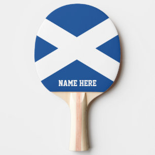 Tischtennispingpaddel unter schottischer Flagge Tischtennis Schläger