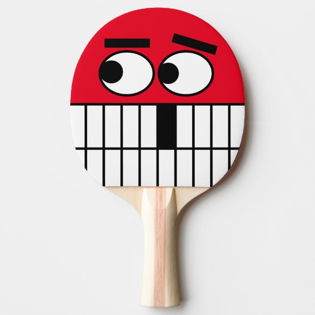 Tischtennisplatte für Tischtennisspieler Tischtennis Schläger (Vorderseite)