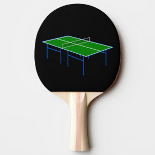 Tischtennisplatte mit optischer Täuschung Ping Pon Tischtennis Schläger