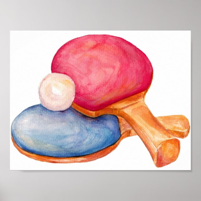 Tischtennisplatte Poster (Vorne)