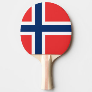 Tischtennisplatte unter norwegischer Flagge für T Tischtennis Schläger