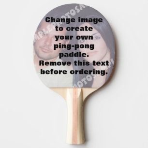 Tischtennisschläger mit personalisiertem Foto Tischtennis Schläger