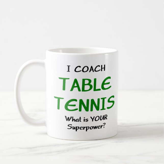 Tischtennistrainer Kaffeetasse (Links)