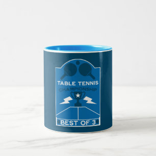 Tischtennisturnier Zweifarbige Tasse