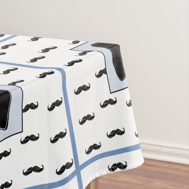 Tischtuch der Mustache- und Bow-Krawatte Tischdecke (Beispiel)