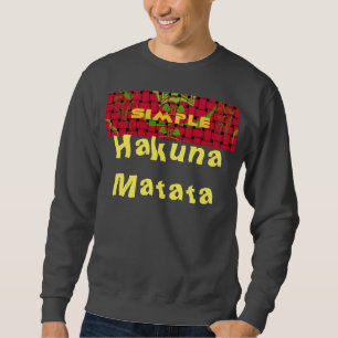Tissé Hakuna Matata Custom Sweatshirt masculin de 
