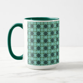 Tisser noir sur bleu clair Big Mug