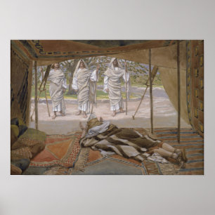 Tissot - Abraham und die drei Engel 1896 Poster