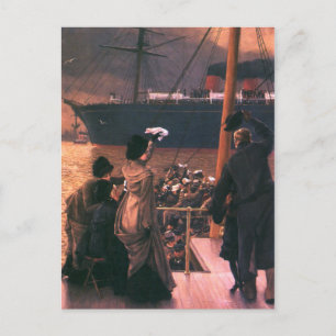 Tissot: Abschied an der Mersey Postkarte